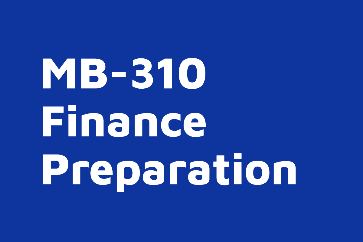 MB-310 Finance | D365FO | Live Online Course