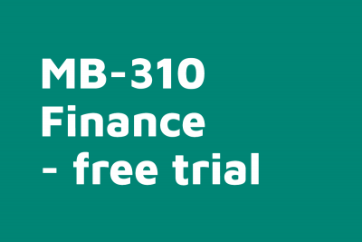 MB 310 D365FO Finance Free Trial Course
