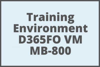 Training environment VM MB 800