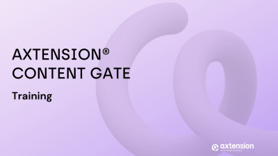 Axtension® Content Gate training t