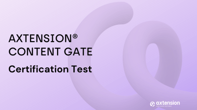 Axtension® Content Gate Certification t