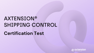 Axtension® Shipping Control Certification t