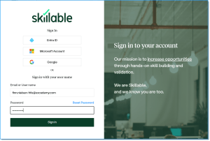 AXcademy-Skillable-Sign-in