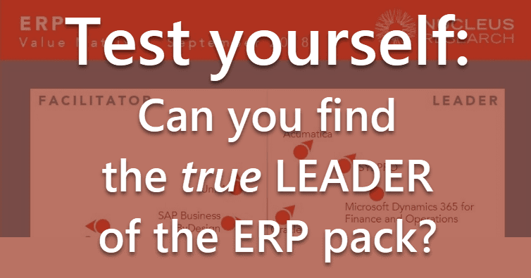 Nucleus Research ERP Value Matrix Quiz